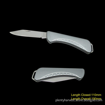 Folding Knife with Anodized Aluminum Handle (#3633)